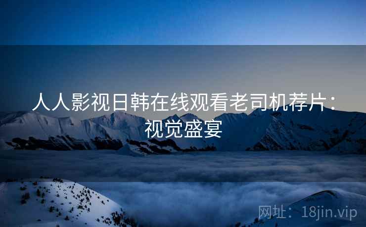 人人影视日韩在线观看老司机荐片:视觉盛宴 人人影视日韩在线观看老司机荐片:视觉盛宴